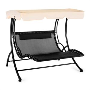 Blumfeldt Aristo, hojdacie ležadlo, záhradné ležadlo, záhradná hojdačka, vrátane vankúša, béžové Ampera.SK