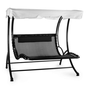 Blumfeldt Aristo, hojdacie ležadlo, záhradné ležadlo, záhradná hojdačka, vrátane vankúša, šedé Ampera.SK