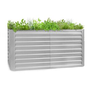 Blumfeldt Blum High Grow Straight, vyvýšený záhon, 200x90x100cm, 1800l, oceľ Ampera.SK