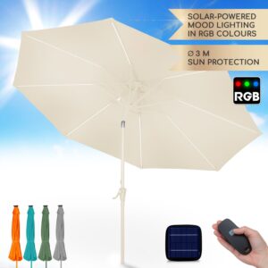 Blumfeldt Calais, slnečník, hliníkový rám, polyester, UV 50, LED svetlo Ampera.SK