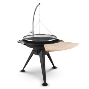 Blumfeldt Delion, závesný otočný gril, ohnisko, Ø 70 cm, dlhý stojan, nehrdzavejúca oceľ Ampera.SK