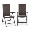 Blumfeldt Estoril, záhradná stolička, polyratan, hliník, 7 úrovní, skladacia, hnedá Ampera.SK