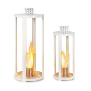 Blumfeldt Fiamme Cilindro, etanolové lampáše, súprava 2 kusov, horák z nehrdzavejúcej ocele, 0,3 litra, doba horenia 4 hodiny Ampera.SK