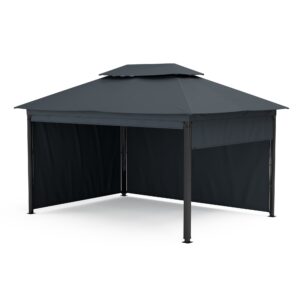 Blumfeldt Grandezza Cortina záhradný altánok 3x4 m, odolný voči poveternostným vplyvom, prášková farba, bočné rolety Ampera.SK