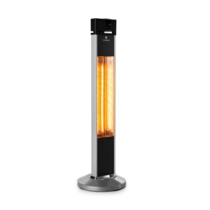 Blumfeldt Heat Guru, infračervený ohrievač, 2000 W, 3 stupne ohrevu, stojanový, diaľkové ovládanie, strieborný Ampera.SK