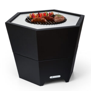 Blumfeldt Hekla 2 v 1, ohnisko, Ø 60 cm, odolné voči vode a mrazu, grilovacia doska, grilovací rošt Ampera.SK