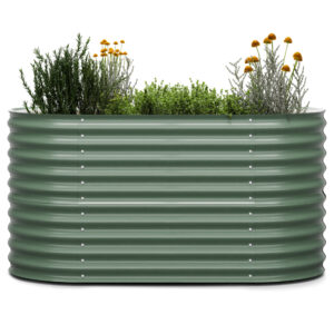 Blumfeldt High Grow, vyvýšený záhon, 160 x 80 x 80 cm, z vlnitého oceľového plechu, jednoduchá montáž, odolný voči hrdzi a mrazu Ampera.SK