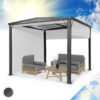 Blumfeldt Pantheon Cortina Solid Sky, pergola, prístrešok, 3 x 3 m, polykarbonát Ampera.SK