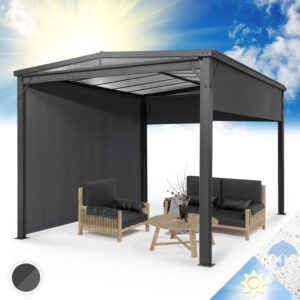 Blumfeldt Pantheon Cortina Solid Sky, pergola, prístrešok, 3 x 4 m, polykarbonát Ampera.SK