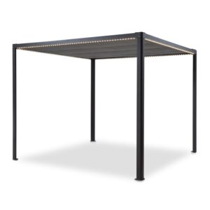 Blumfeldt Pantheon RemoteShade Ambient, pergola, motorizovaná strecha, LED svetlo Ampera.SK