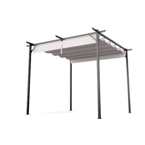 Blumfeldt Pantheon Robust, pergola, 3 x 3 m, práškovo lakovaná oceľ, odolná voči poveternostným vplyvom Ampera.SK