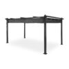 Blumfeldt Pantheon, pergola, prístrešok, 3 x 4 m, hliník, strieška proti slnku, polyester, sivá Ampera.SK