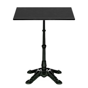 Blumfeldt Patras, bistro stôl, mramorová stolová doska, 60 x 60 cm, podstavec z liatiny Ampera.SK