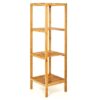 Blumfeldt Regál, viacúčelový regál, 4 úrovne, 34 × 110 × 33 cm (Š × V × H), kombinovateľný, bambus Ampera.SK