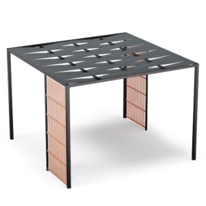 Blumfeldt Shade Cove Vert, pergola, 3 x 3 m, bočné steny, práškovo lakovaná farba, odolná voči poveternostným vplyvom Ampera.SK