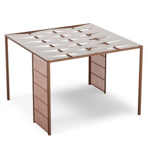 Blumfeldt Shade Cove Vert, pergola, 3 x 3 m, bočné steny, práškovo lakovaná farba, odolná voči poveternostným vplyvom Ampera.SK