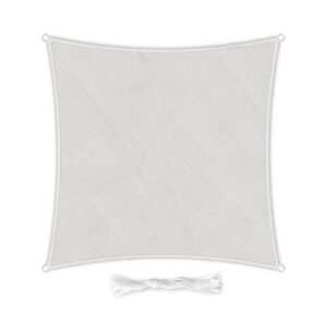 Blumfeldt Štvorcová slnečná clona, 4 x 4 m, s upevňovacími okami, polyester, priedušná Ampera.SK