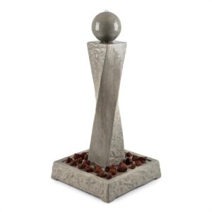 Blumfeldt Trafalgar, záhradná fontána, 1,5 m, LED, sklolaminát-cement, 4,5 kg, tuf Ampera.SK