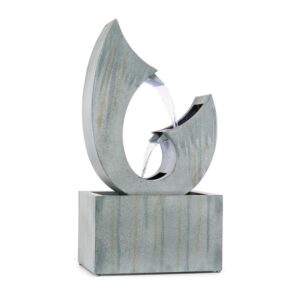 Blumfeldt Trumpet Flow, záhradná fontána, 8 W, pozinkovaný kov, LEDky Ampera.SK