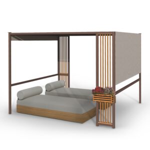 Blumfeldt Valence, altánok, 3 x 3 m, UV50+, vodoodpudivý, solárne LED osvetlenie, solárny panel Ampera.SK