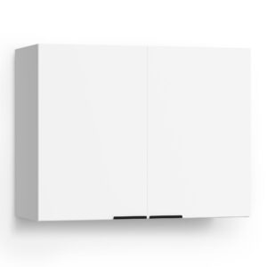 Blumfeldt WoodVista vysoká skrinka, Soft-Close, hliníkové rukoväte, udržateľné materiály Ampera.SK