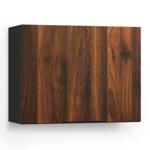 Blumfeldt WoodVista vysoká skrinka, Soft-Close, hliníkové rukoväte, udržateľné materiály Ampera.SK