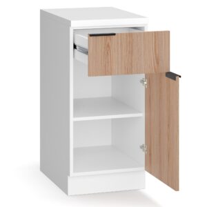 Blumfeldt WoodVista zásuvková skriňa, Robustná MDF pracovná doska, Soft-Close pánty, Hliníkové úchyty Ampera.SK