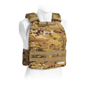Capital Sports Battlevest 2.0, záťažová vesta, 2 x 2 závažia 5,75 (2,6) & 8,75 lbs (4,0 kg), camo Ampera.SK