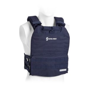 Capital Sports Battlevest 2.0, záťažová vesta, 2 x 2 závažia 5,75 (2,6) & 8,75 lbs (4,0 kg), modrá Ampera.SK