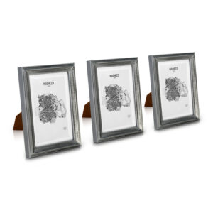 Casa Chic Lancaster, rámy na obrázky, obdĺžnikové, sada 3 rámov, fotky 17 x 12 cm, pasparta, drevo Ampera.SK