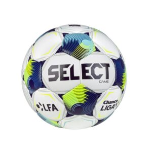 Futbalová lopta SELECT FB Game SK Chance Liga 2025/26 3 bielo-modrá SELECT www.ampera.sk