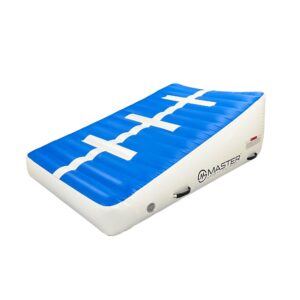Incline mat MASTER nafukovací klin 180 x 120 x 20-65 cm - modrá - biela MASTER www.ampera.sk