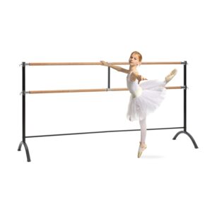 KLARFIT Barre Marie, dvojitá baletná tyč, voľne stojaca, 220 x 113 cm, 2 x 38 mm Ø Ampera.SK