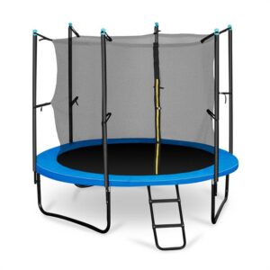 KLARFIT Rocketboy 250, 250 cm trampolína, vnútorná bezpečnostná sieť, široký rebrík, modrá Ampera.SK