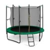 KLARFIT Rocketstart 250, 250 cm trampolína, vnútorná bezpečnostná sieť, široký rebrík, zelená Ampera.SK