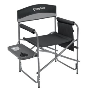 Kempingová skladacia stolička KING CAMP s opierkami ASH B10 - čierno-šedá KING CAMP www.ampera.sk