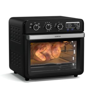 Klarstein Air Glaze teplovzdušná fritéza, 2000 W, 34 litrov, panoramatické okno, vrátane sady príslušenstva Ampera.SK