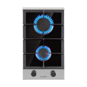 Klarstein Alchemist Domino, plynová varná doska, 2 hliníkové horáky, sklokeramika Ampera.SK