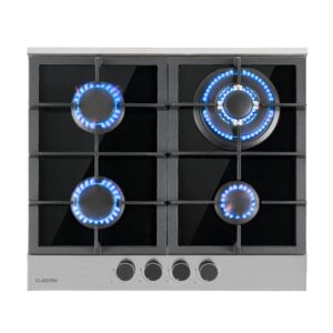 Klarstein Alchemist, plynová varná doska, 4 hliníkové horáky, sklokeramika, čierna Ampera.SK