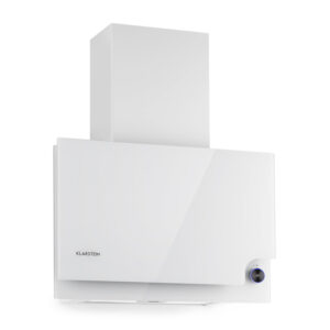 Klarstein Amelia, digestor, 60 cm, nástenný, 586 m³/h, LED, otočné dotykové ovládanie, biely Ampera.SK