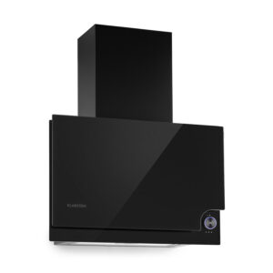 Klarstein Amelia, digestor, 60 cm, nástenný, 586 m³/h, LED, otočné dotykové ovládanie, čierny Ampera.SK