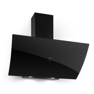 Klarstein Annabelle 90, digestor, 90 cm, nástenný, 595 m³/h, dotykový panel, sklo, čierny Ampera.SK