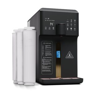 Klarstein AquaFina 6L, čistička vody, 5-stupňová filtrácia, objem 6 l, HD dotykový displej, 6 teplôt vody, čierna Ampera.SK