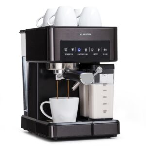 Klarstein Arabica Comfort  kávovar s portafiltrom, 1350 W, 20 bar, 1,8 l, dotykový ovládací panel Ampera.SK