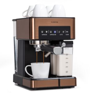 Klarstein Arabica Comfort  kávovar s portafiltrom, 1350 W, 20 bar, 1,8 l, dotykový ovládací panel Ampera.SK