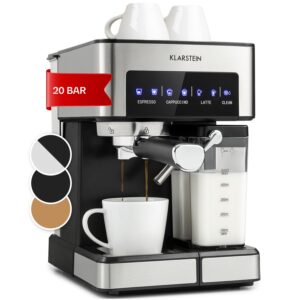 Klarstein Arabica Comfort  kávovar s portafiltrom, 1350 W, 20 bar, 1,8 l, dotykový ovládací panel Ampera.SK