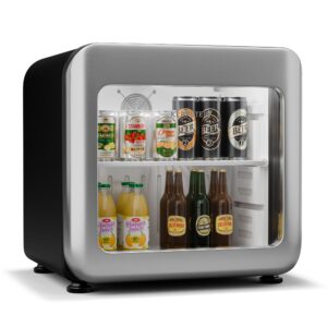 Klarstein Audrey Evo chladnička na nápoje, Retro dizajn, sklenené dvere, 46 L, EEK C Ampera.SK