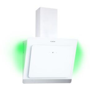 Klarstein Aurora Eco 90, digestor, 90 cm, nástenný, 550 m³/h, A+, dotykové ovládanie, biely Ampera.SK