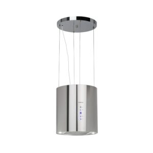 Klarstein Barett, digestor, 35 cm, ostrovčekový, 560 m³/h, LED, filter s aktívnym uhlím, nehrdzavejúca oceľ Ampera.SK