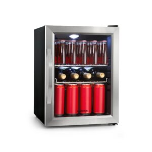 Klarstein Beersafe M, chladnička, energet. trieda C, LED, 2 kovové police, sklenené dvierka, čierna Ampera.SK